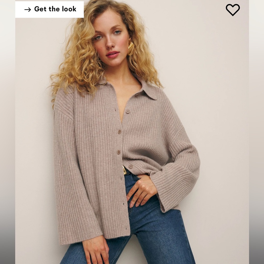 Fantino cashmere cardigan reformation